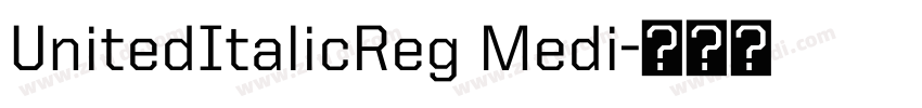 UnitedItalicReg Medi字体转换